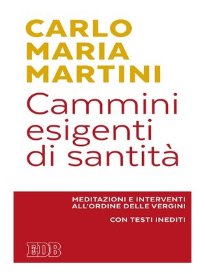 cover image of Cammini esigenti di santità